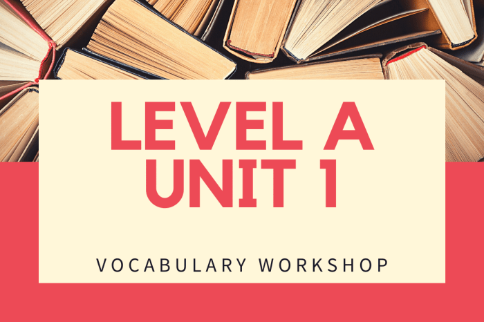 Vocabulary workshop unit 4 answers