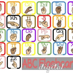 Asl alphabet flashcards printable pdf