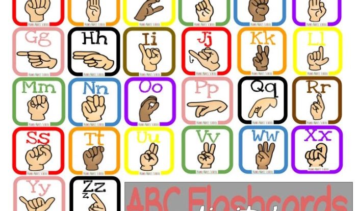 Asl alphabet flashcards printable pdf