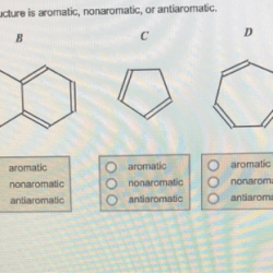 Structure determine number each below electrons nonaromatic whether aromatic indicate antiaromatic assume planarity solved